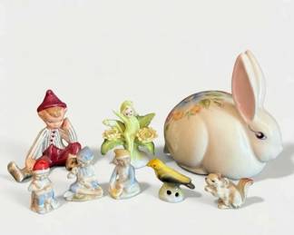 Vintage Wade of Ireland, Napcoware  Hammersly Figurine Lot