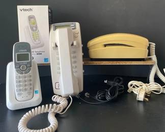 3 PC Landline Phones  Radio Shack, Vtech,  Gran Prix