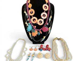 Matching Set Earrings  Necklace Lot