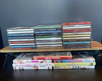 Lot of 38 CDs and DVDs, Christmas and Rock