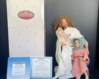 Vintage 1994 Ashton Drake Let the Little Children Come to Me Jesus Porcelain Doll W COA