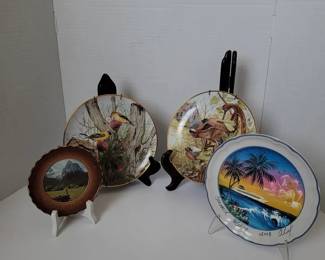 Commemorative Plate Lot  Four Landscapes