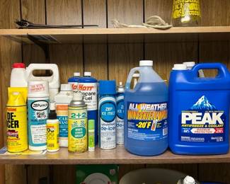 Car Cleaning and Maintenance Fluids Lot