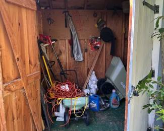 Shed Full of Gardening and Yard Tools Lot