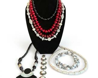 Big Bead Necklace Lot