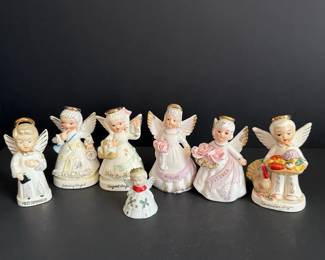 Ceramic Napco Monthly Angel Figurine Lot