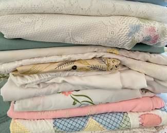 Mystery Vintage Table Linens Lot  Tablecloths