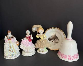 DresdenStyle Porcelain Figurine Lot  More