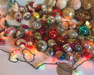 Vintage Christmas Decor  Glass Ornaments, Dolls, Tins, Stockings and More