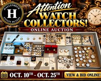 Vintage Watch Collectors Auction Banner