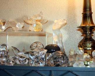 Lalique Figures & Perfume Bottles, Crystal Figurines