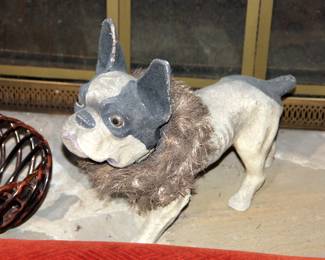 Life Size Papier Mache Nodding French Bulldog