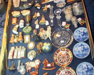 Netsukes, Asian Chop Stamps, Foltz Pottery Redware Ornaments, Military Ambrotype