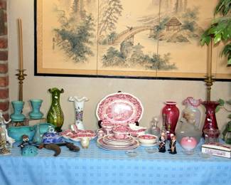 29 pcs. Mason’s Pink Vista, Van Briggle