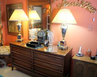 Lane Rhythm Dresser & Night Stand (Burn Marks), Lane Rhythm Mirror