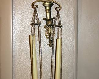 French Empire Chain Candlesticks