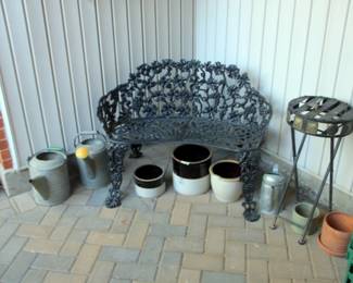 Cast Iron Bench, Crocks