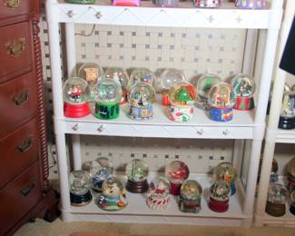 Large Collection of Snow Globes