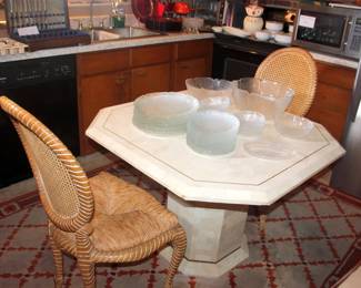 Contemporary Breakfast Table with 2 Side Chairs