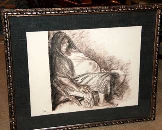 “Mujer Gravida” Print by Zuniga