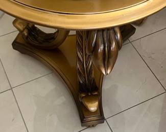 Hollywood Regency Style Gilt-Finish Center Table