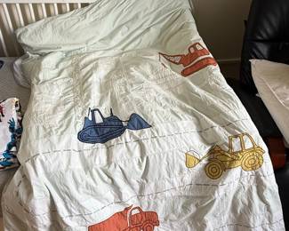 Children's Construction-Themed Quilt