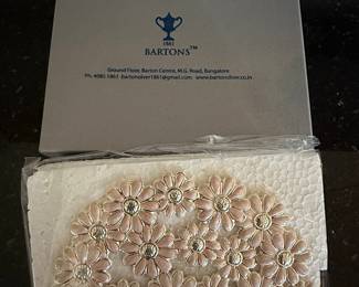 Bartons 1861 Silver-Plated Floral Napkin Holder