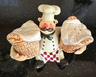 Chef Figural Salt and Pepper Shaker Set