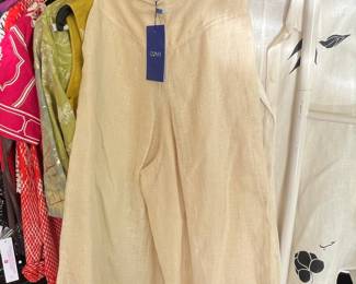 Coyu Linen Wide-Leg Culottes