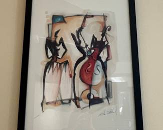 Alfred Gockel Signed Musical Abstract Print