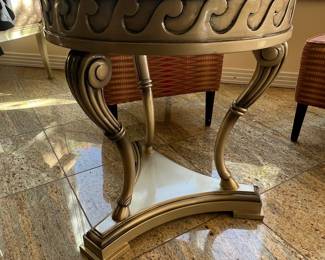 Neoclassical Style Gilt Accent Table