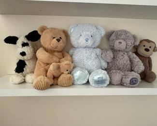 Collection of Five Plush Stuffed Animals