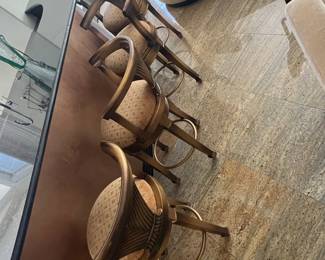 Set of Four Custom Designer Bar Stools