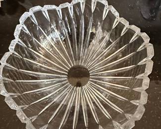 Vintage Mikasa 'Lydia' Lead Crystal Scalloped Bowl