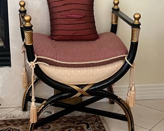 Neoclassical Style X-Frame Curule Chair