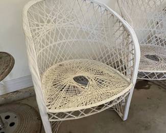 Mid-Century Modern Style String Accent Chairs