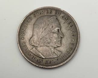 1893 Columbian Exposition Silver Commemorative Half Dollar