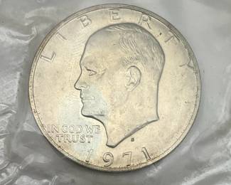 1971 Uncirculated 40% Silver Ike Dollar