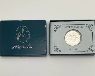 1982 George Washington Uncirculated Silver Half Dollar