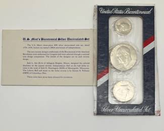 1976 US Bicentennial Silver Uncirculated Set