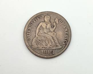 1883 US Liberty Seated Dime