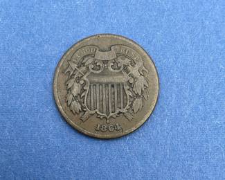 1864 2-Cent Piece