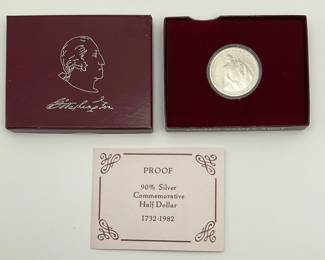 1982 George Washington Proof Silver Half Dollar