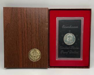 1972-S Proof "Brown Ike" Eisenhower Silver Dollar