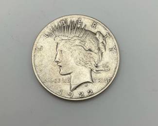 1922 US Peace Silver Dollar