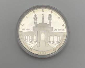 1984-S LA Olympics Commemorative Silver Dollar