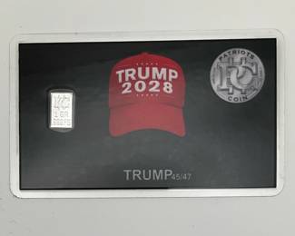 Trump Collector Card with Silver Bar