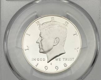 1998-S Silver Proof Kennedy Half Dollar