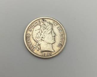 1905 Barber Dime