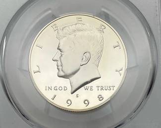 1998-S Silver Proof Kennedy Half Dollar